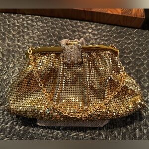 Vintage 1960’s Whiting and Davis Co. Gold Mesh Purse
